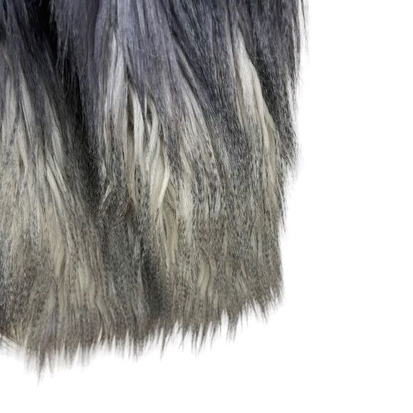 Valerie Stevens Ombré Faux Fur Open Front Vest Size Large - Picture 2 of 12